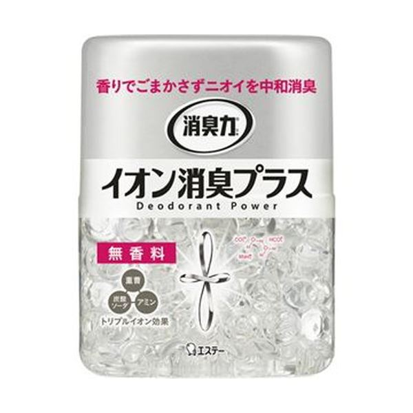 （まとめ）エステー 消臭力 クリアビーズイオン消臭プラス 無香料 本体 320g 1個【×20セット】 (代引不可)