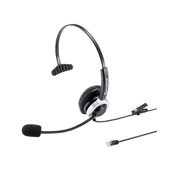 サンワサプライ 電話用ヘッドセット（片耳タイプ） MM-HSRJ02 (代引不可)
