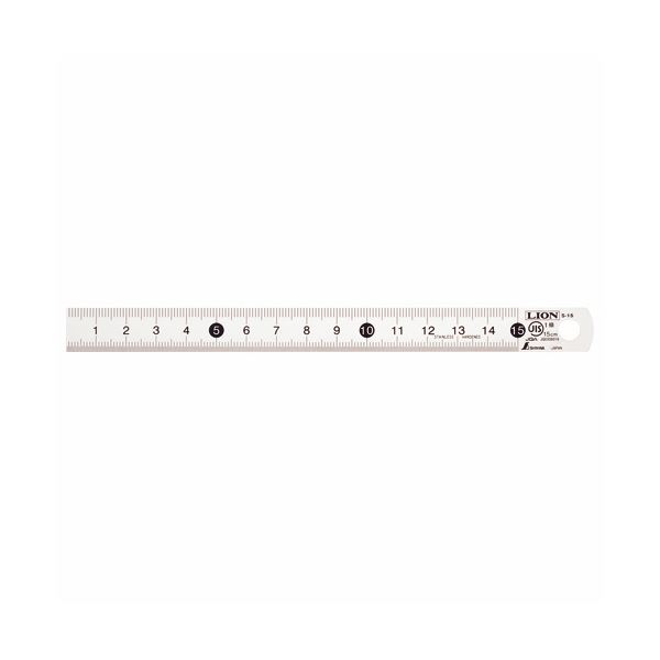 (まとめ) ライオン事務器 ステンレス直線定規15cm S-15 1本 【×30セット】 (代引不可)