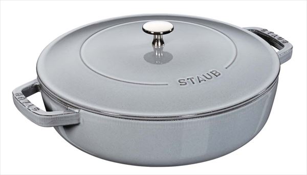 ストウブ ブレイザーソテーパン 28 グレー 40511-470(代引き不可)【送料無料】｜リコメン堂生活館