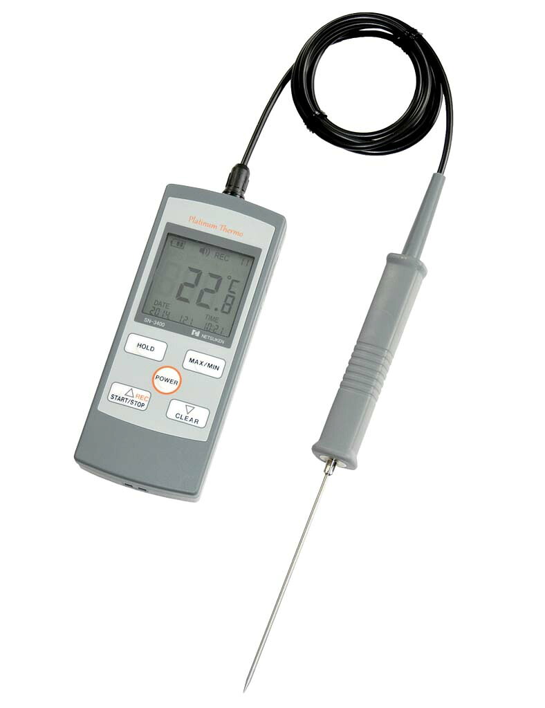 熱研 防水ハンディ型白金デジタル温度計 プラチナサーモ SN-3400(代引不可)【送料無料】｜リコメン堂生活館