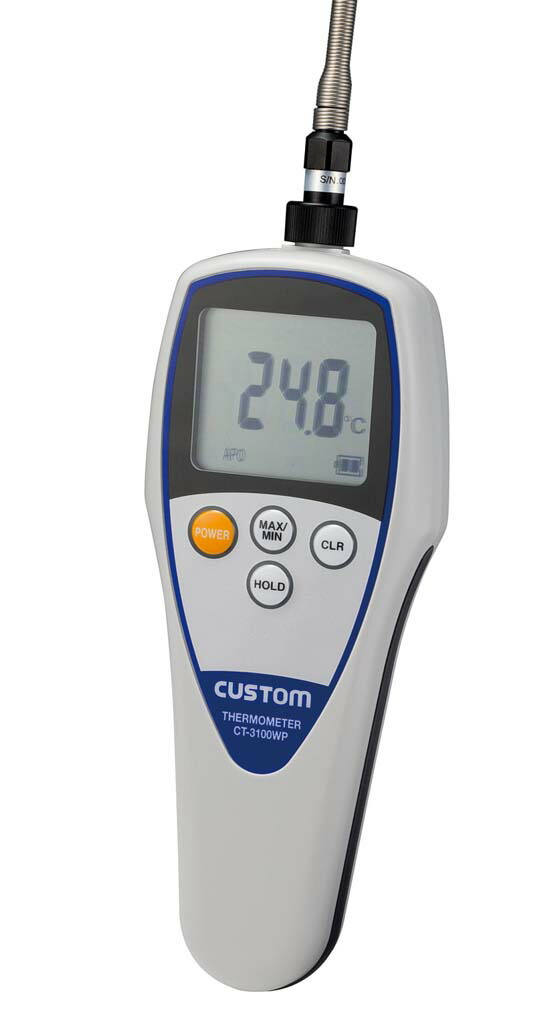 カスタム 防水デジタル温度計 CT-3100WP (標準センサー付)(代引不可)【送料無料】