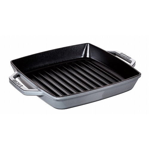ストウブ ピュアグリル スクエア 28cm グレー 40511-684(代引不可)【送料無料】