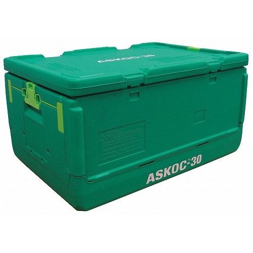 保冷折りたたみコンテナー ASKOC-30 本体・蓋セット(代引不可)【送料無料】|リコメン堂生活館