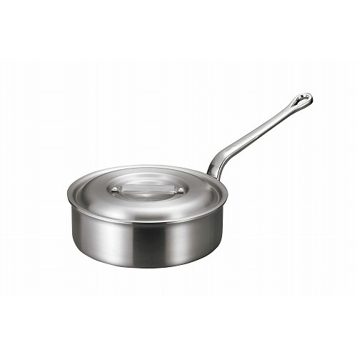 アルミ バリックス 浅型 片手鍋(磨き仕上げ)18cm(代引不可)【送料無料】