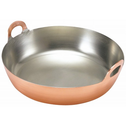 EBM 銅 揚鍋 45cm(板厚2.3mm)(代引不可)【送料無料】