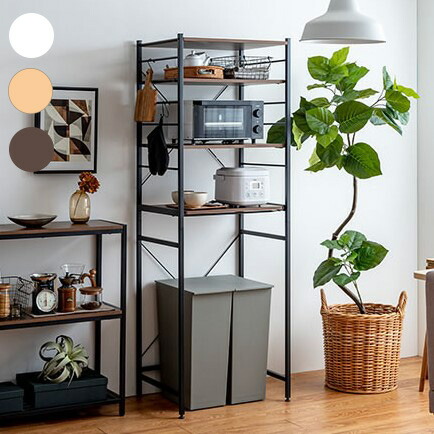 楽天市場】ゴミ箱上ラック 幅60cm レンジ台 ゴミ箱上レンジラック