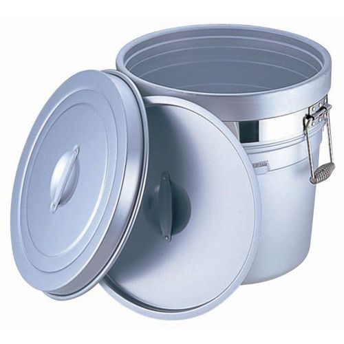 オオイ金属 アルマイト 段付二重食缶 (大量用) 250-A (20l) ASYA001【送料無料】