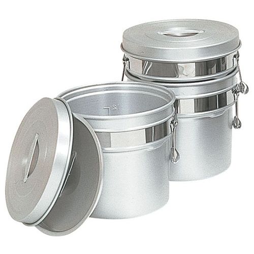 オオイ金属 アルマイト段付二重食缶 246R (8l) ASY74246【送料無料】