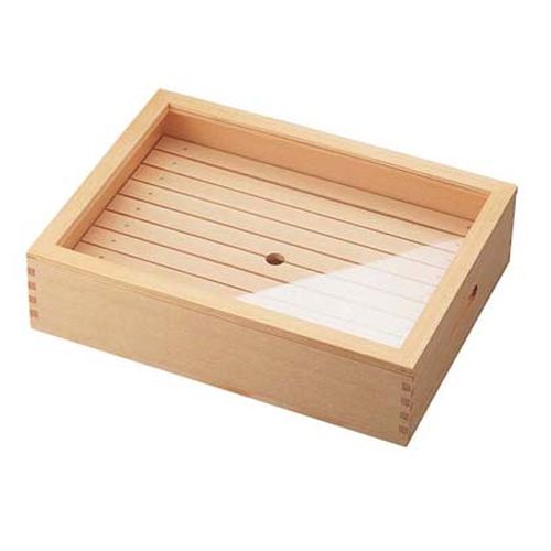 楽天市場】小柳産業 木製業務用かつ箱(タモ材) 小 BKT03003【送料無料 