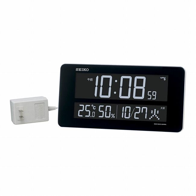 セイコークロック 交流式電波時計 DL208W [ZTK6201]【送料無料】｜リコメン堂生活館