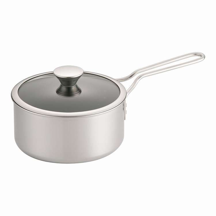 18-0IHデュオ 片手鍋 18cm(代引不可)【送料無料】
