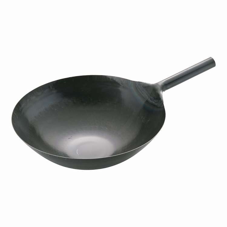 山田 鉄 打出片手中華鍋(板厚1.2mm) 45cm(代引不可)【送料無料】｜リコメン堂生活館