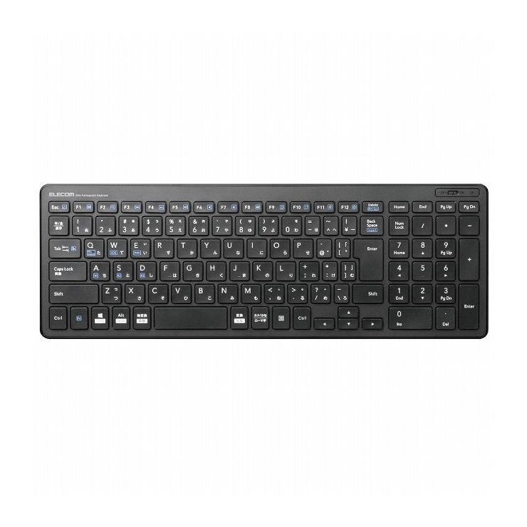 エレコム Bluetooth薄型コンパクトキーボード TK-FBP101BK(代引不可)【送料無料】画像