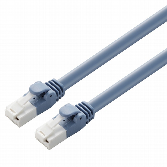 エレコム LANケーブル CAT6A対応 EU RoHS指令準拠 ツメ折れ防止カバー 簡易パッケージ仕様 80m 単線 ブルー LD-GPAT  BU80 RS 代引不可 期間限定