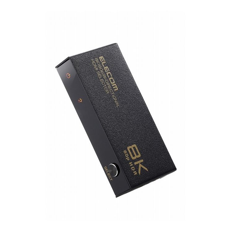 HDMI 切替器 2入力1出力/1入力2出力 双方向切替可 8K 60Hz 4K 120Hz HDMI2.1 手動 切り替え器 電源不要 セレクター ブラック DH-SW8KBD21BK(代引不可)【メール便配送】【送料無料】