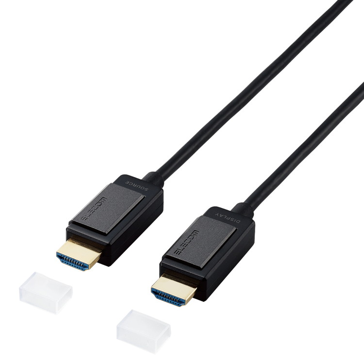 HDMIケーブル 15m 4K 60p 金メッキ 長尺 無給電タイプ ARC ブラック DH-HDLOA15BK(代引不可)【送料無料】