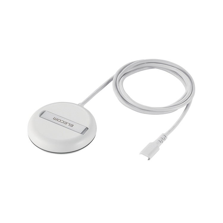ELECOM ワイヤレス充電器 Qi 認証 Qi2 対応 15W / 7.5W / 5W マグネット式 卓上 スタンド 2Way ケーブル一体 1m 置くだけ充電器 【 iPhone 各種対応 】 ホワイト W-MA06WH エレコム(代引不可)【送料無料】 5,685円