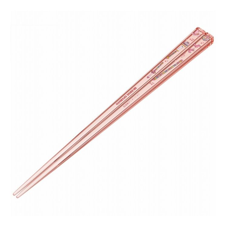 おジャ魔女どれみ アクリル製 クリア 箸 食洗器対応 はし お箸 かわいい キャラクター 弁当 ランチ 幼稚園 小学生 21cm AAC45 スケーター skater画像