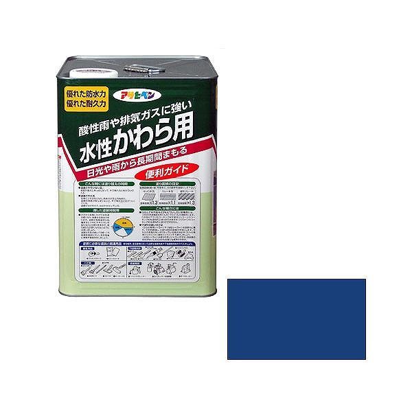 アサヒペン AP 水性かわら用 14L スカイブルー【送料無料】|リコメン堂生活館