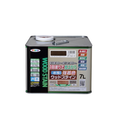 アサヒペン 水性強着色ウッドステイン 7L ダークオーク(代引不可)【送料無料】｜リコメン堂生活館