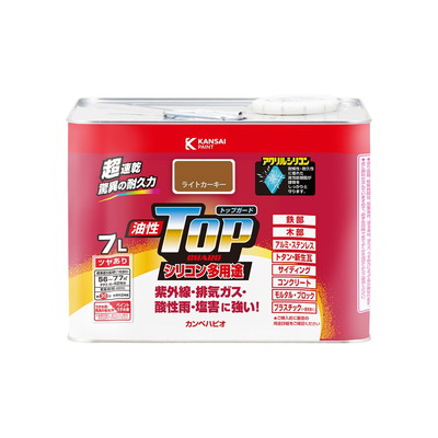 カンペハピオ 油性トップガード ライトカーキー 7L #00017640231070(代引不可)【送料無料】|リコメン堂生活館
