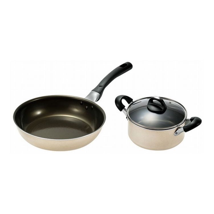 よこやま フライパン26cm&両手鍋20cm USC-1500S(代引不可)【送料無料】