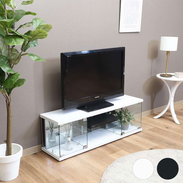 ガラスコレクションTVボード BAAL BK 楽天市場】ガラスコレクションTVボード BAAL BK WH テレビ台(代引不可