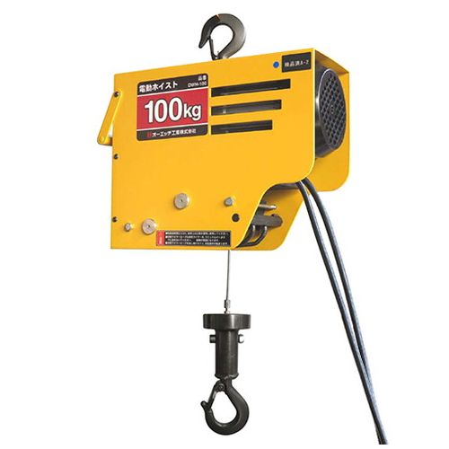 OH 電動ワイヤーホイスト100 DWH-100【送料無料】｜リコメン堂生活館