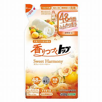 【単品20個セット】 香りつづくトップSweetHarmonyつめかえ用500g まとめ買い(代引不可)【送料無料】