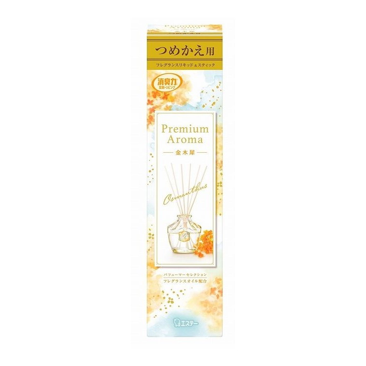 【単品16個セット】 お部屋の消臭力PremiumAromaStickつめかえ金木犀(代引不可)【送料無料】