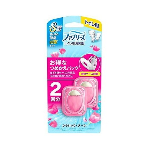 【単品6個セット】 ファブリーズトイレ用消臭剤クラシック・ブーケつめかえ2個パック P&Gジャパン(代引不可)【送料無料】