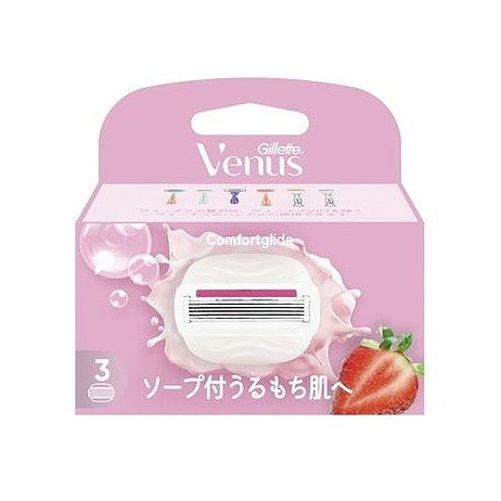 【単品20個セット】 ヴィーナスうるもち肌イチゴ畑の香り替刃3B(代引不可)【送料無料】|リコメン堂生活館