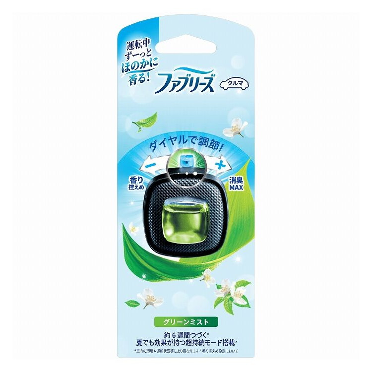 【単品14個セット】 ファブリーズ イージークリップグリーンミスト 芳香剤 車用 P&Gジャパン(代引不可)【送料無料】
