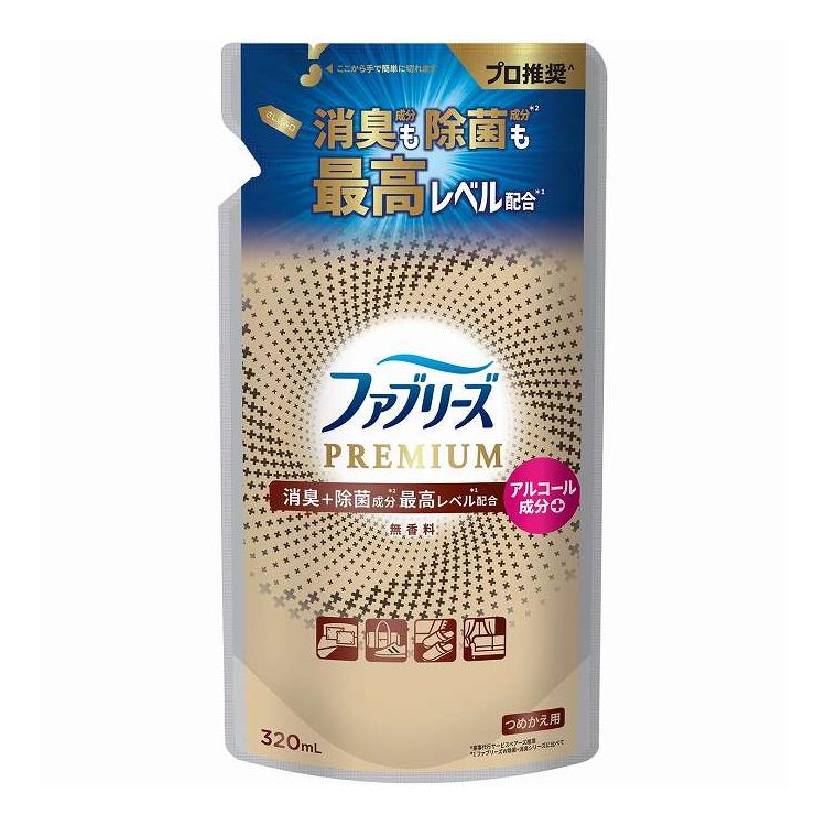 【単品20個セット】 ファブリーズW除菌+消臭プレミアム無香料つめかえ P&Gジャパン(代引不可)【送料無料】