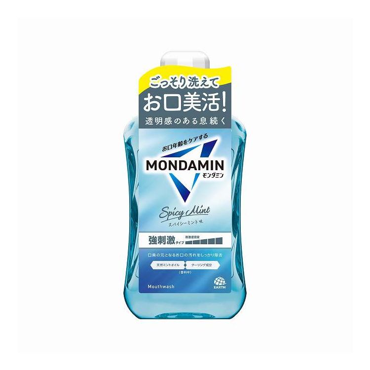 【単品14個セット】 アース製薬 モンダミン スパイシーミント 1000ml(代引不可)【送料無料】｜リコメン堂生活館