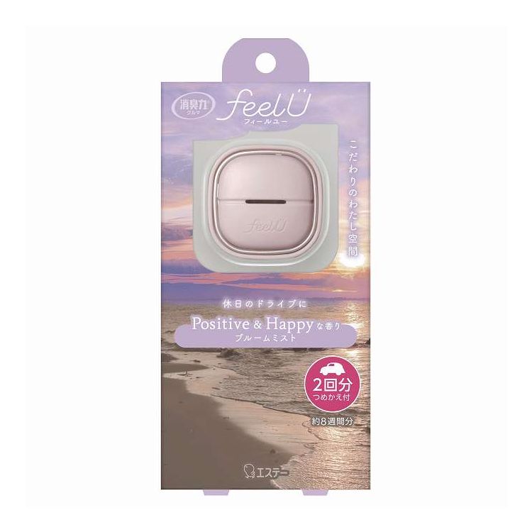 【単品18個セット】 エステー 消臭力 クルマ用 feelU クリップタイプ 本体 ブルームミスト(代引不可)【送料無料】|リコメン堂生活館
