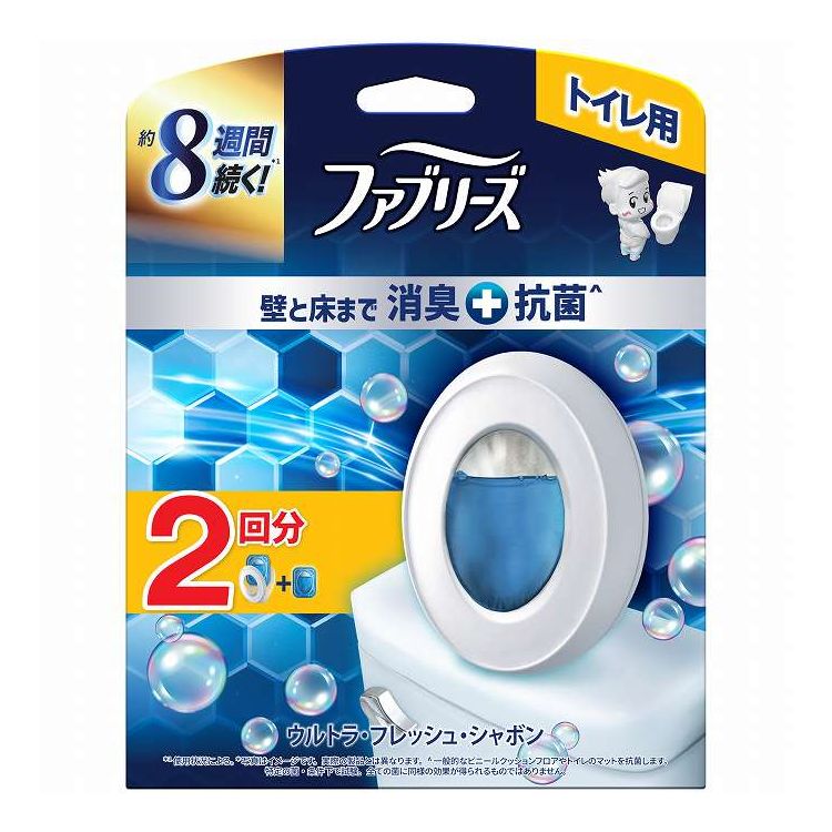 【単品20個セット】 P&Gジャパン ファブリーズトイレ用消臭剤プレミアムシリーズ+ ウルトラフレッシュシャボン本体+つめかえ1個パック(代引不可)【送料無料】 11,611円
