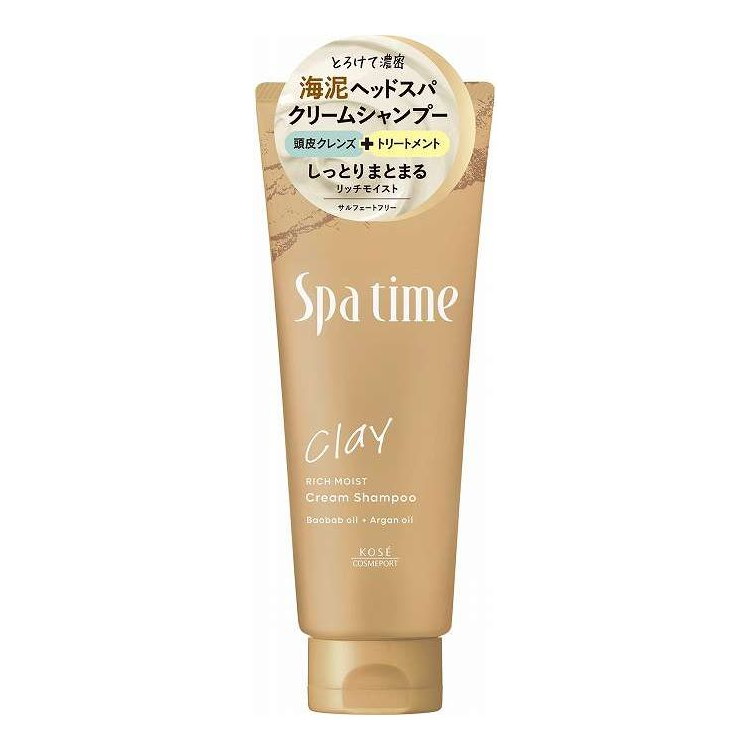 【単品6個セット】 スパタイム クリームシャンプー リッチモイスト コーセーコスメポート(代引不可)【送料無料】