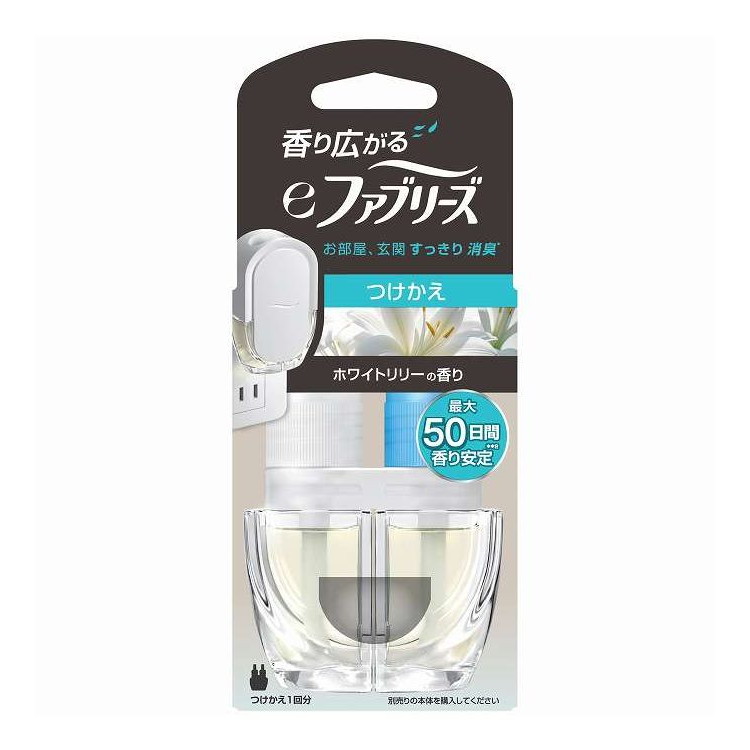 【単品7個セット】 eファブリーズ ホワイトリリ-の香り替 P&G 26ml(代引不可)【送料無料】