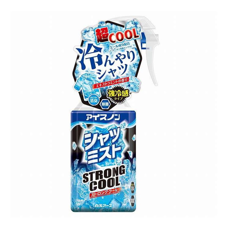 【単品15個セット】 アイスノン シャツミスト STRONG COOL 白元アース 300ml(代引不可)【送料無料】｜リコメン堂生活館
