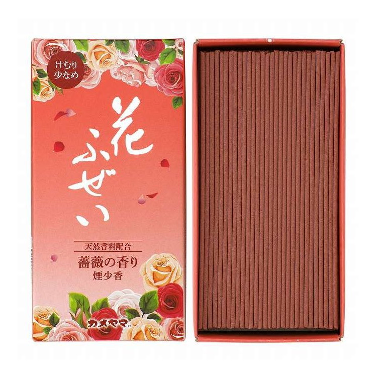 【単品16個セット】 花ふぜい バラ 煙少香 カメヤマ 100g(代引不可)【送料無料】