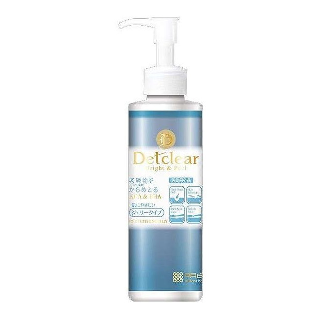 【単品8個セット】 DETクリア ブライト&ピール ピーリングジェリー(無香料タイプ) 明色化粧品 180mL(代引不可)【送料無料】