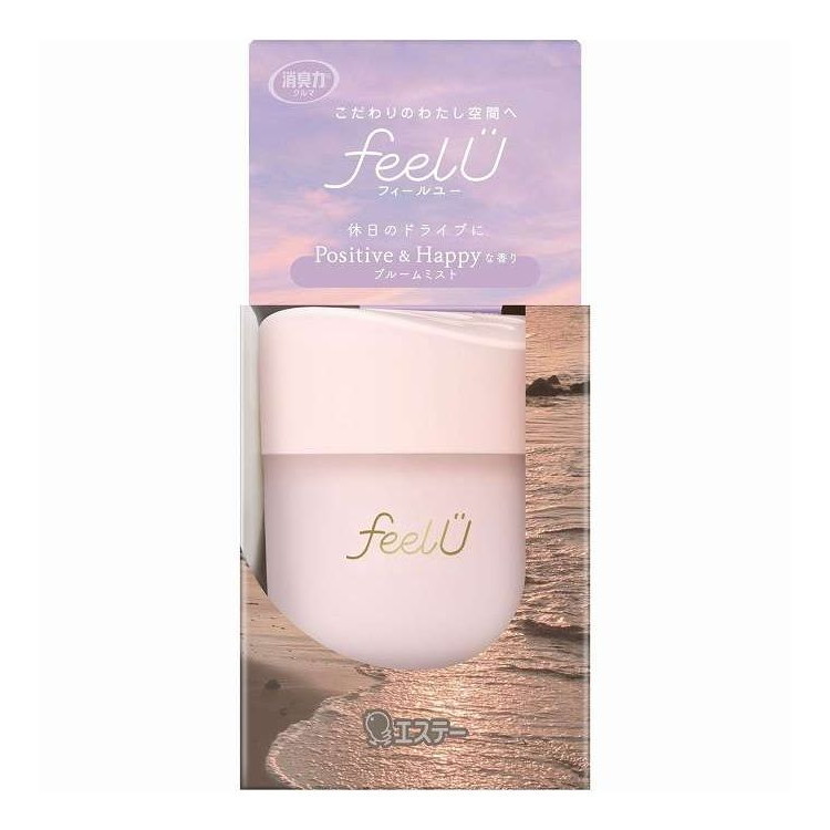 【単品18個セット】 消臭力 クルマ用 feelU ゲルタイプ 本体 ブルームミスト エステー 90G(代引不可)【送料無料】｜リコメン堂生活館