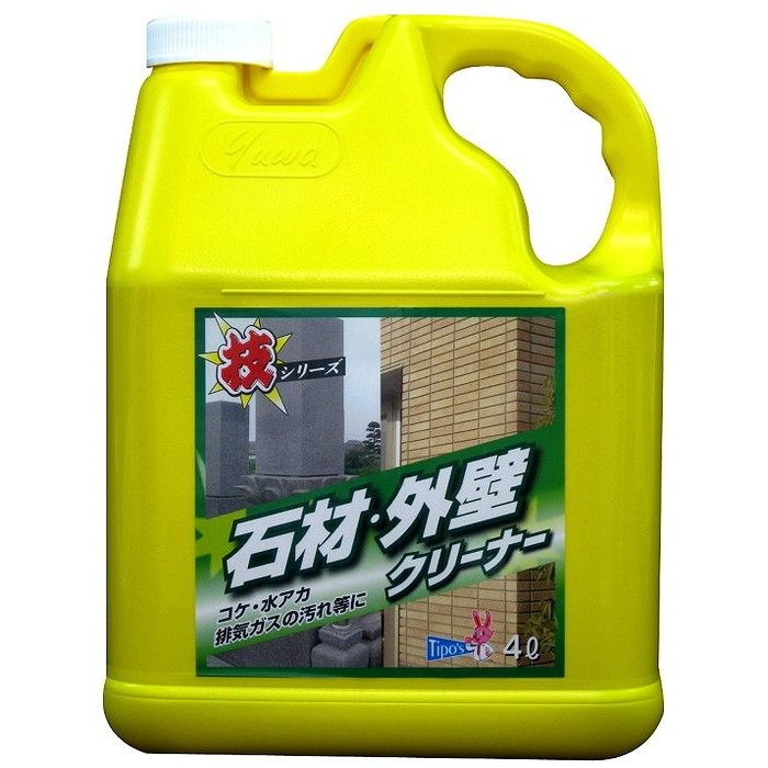 【単品10個セット】技シリーズ 石材外壁クリーナー 4L 友和(代引不可)【送料無料】