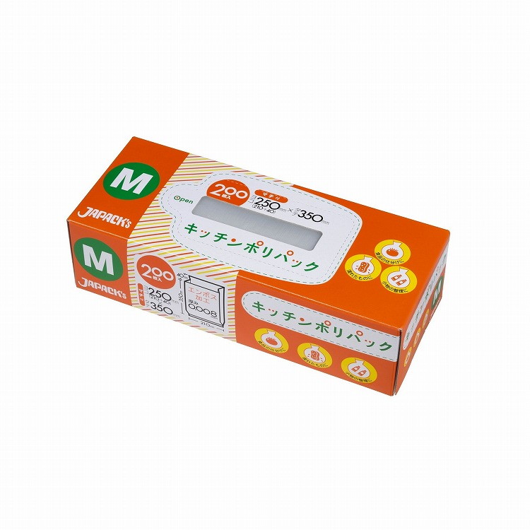 【単品20個セット】SSB12キッチンポリパックMサイズ200枚 (株)ジャパックス(代引不可)【送料無料】