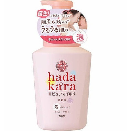 【単品17個セット】hadakaraボディソープ泡で出てくる薬用ピュアマイルドタイプやさしいソープの香り本体 ライオン(代引不可)【送料無料】