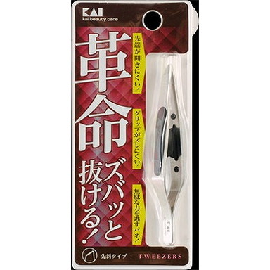 【単品13個セット】KQ3096 キャッチャー毛抜き(先斜) 貝印(美粧)(代引不可)【送料無料】