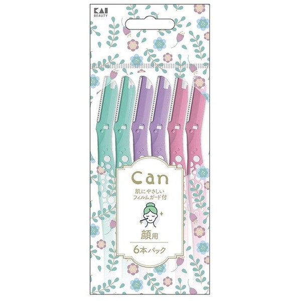 【単品18個セット】GA0117 キャンバブル フェイスL 6本入 貝印(代引不可)【送料無料】