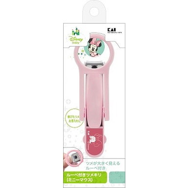 【単品5個セット】ルーペ付きツメキリ(ミニーマウス) KK1488 貝印(美粧)(代引不可)【送料無料】